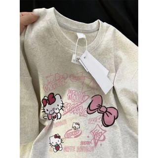  HANUNA Local Brand Áo Thun Phông Form Rộng 100% Cotton BIG SIZE Áo thun phong cách mới dành cho nữ dáng rộng thiết kế kích thước lớn dạo phố Phiên bản mặc in hàng đầu 