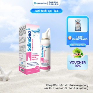 Dung dịch xịt mũi dành cho trẻ em, sơ sinh SalineSea thể tích 100ml