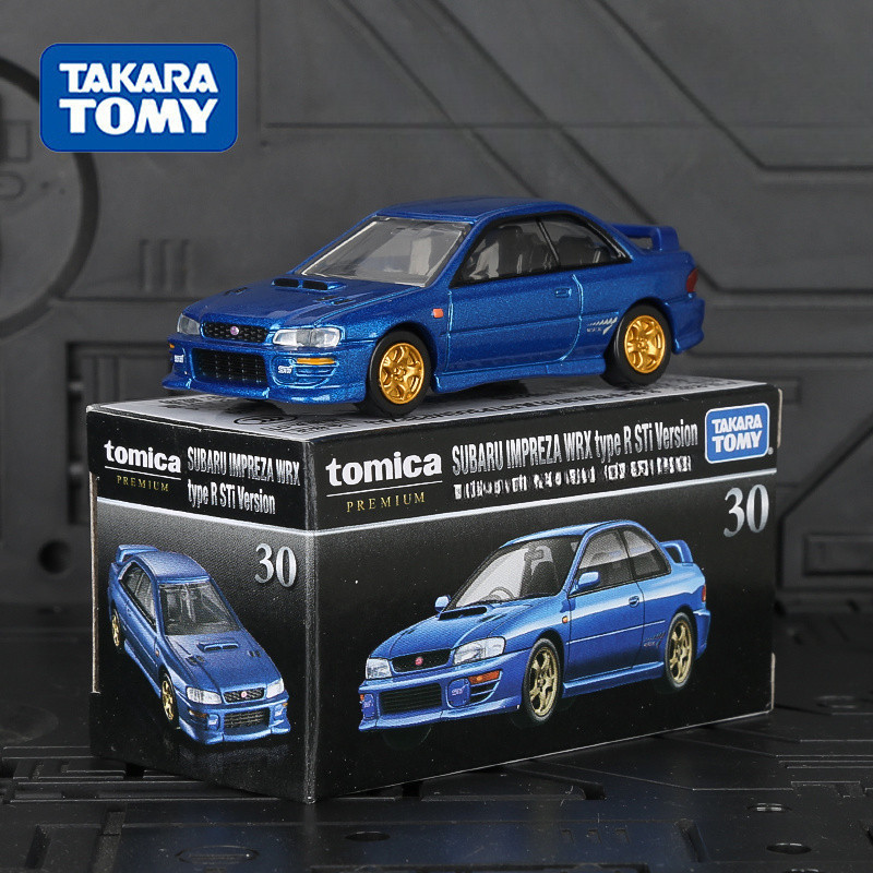 & Hộp Chính Hãng & Đen TOMY (Tomica) Mẫu Xe Hợp Kim TP30 Subaru Wing Leopard WRX