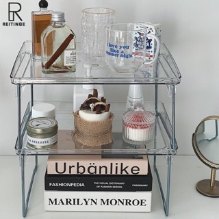 Kệ bếp REITINGE có thể xếp chồng lên nhau với các món ăn phụ, mỹ phẩm có thể gập lại, nhà vệ sinh, phòng tắm, kệ đựng đồ để bàn