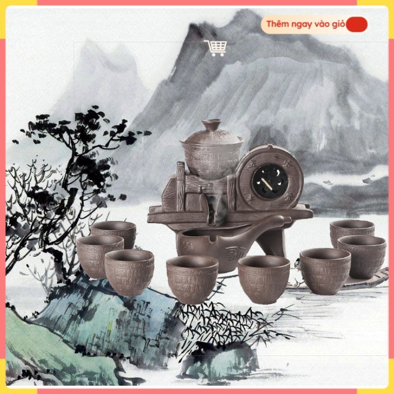 BỘ ẤM TRÀ CỐI XAY GIÓ Phong Cách Nhật Bản ☘️Green Home☘️