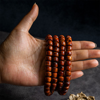 Vòng tay Tây Tạng Đau khổ Thịt bò 108 Thùng Hạt Phật Giáo trơn