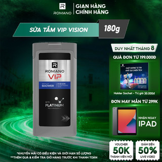 Sữa tắm cao cấp Romano Vip Vision hương nước hoa sang trọng cuốn hút 650g/chai