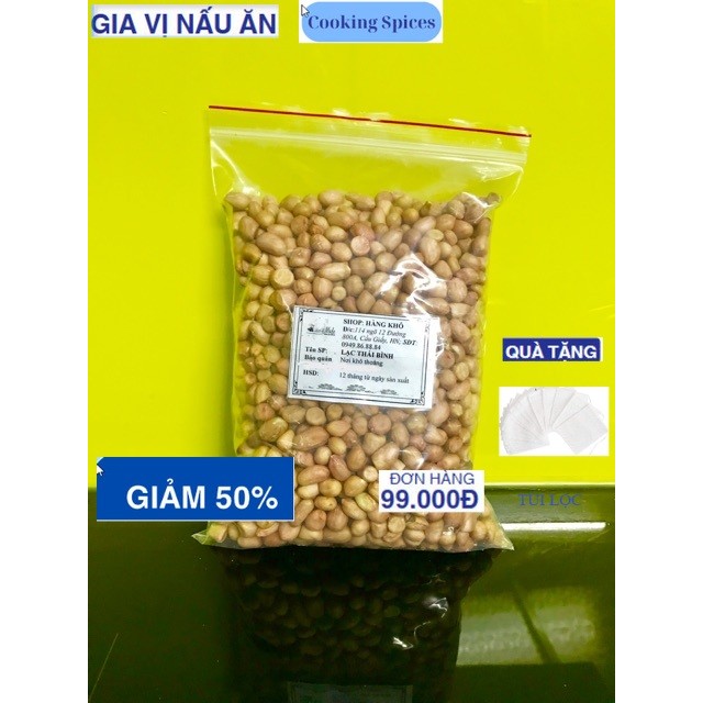 1kg lạc trắng hạt to đều