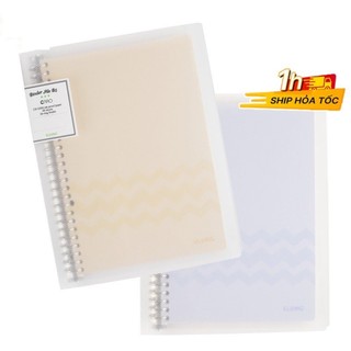 Sổ còng sắt Klong B5 80 tờ caro 5x5 MS 550  8 chấu Chuyên làm Bullet [Chọn Màu] ; Binder dễ Thay giấy SOKLONG