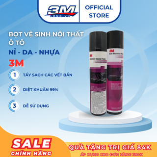 Vệ sinh ghế da ô tô 3M dạng bọt, Vệ sinh da nỉ vải Vệ sinh ghế sofa, Tẩy nội thất ô tô - 3M LongVu