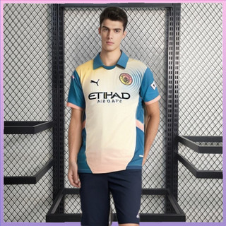 Aaa + s-4XL Manchester City Jersey 2024 / 25 Áo sơ mi bóng đá nam thứ tư Áo thun bóng đá chất lượng cao