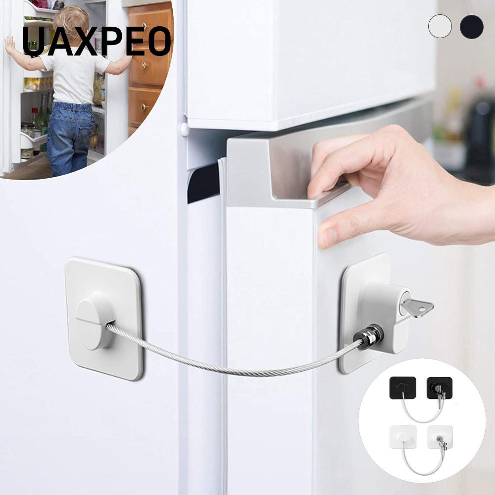 Uaxpeo Ổ Cửa Sổ Khóa Tủ Lạnh Dạng Trượt An Toàn Cho Trẻ Em