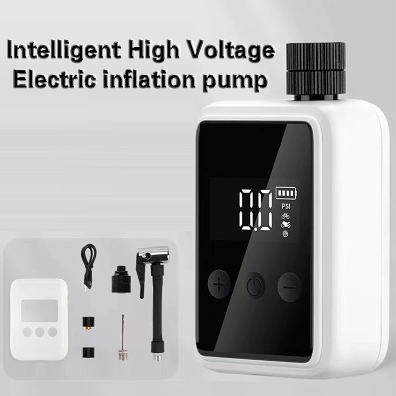 Tmoy 150 PSI Di Động Bỏ Túi Xe Đạp Điện Máy Bơm Không Khí MINI Sạc Nhanh Máy Nén Lốp Máy Bơm Hơi Cho Xe Đạp Đồng Hồ Kỹ Thuật Số Hiển Thị TCS