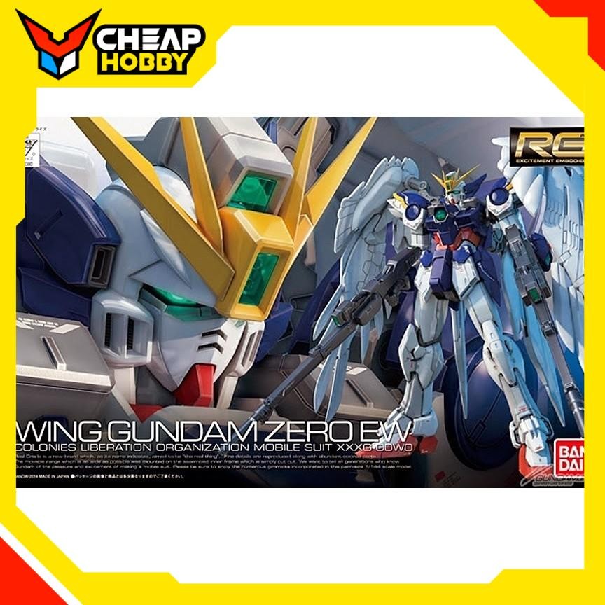 Mô hình Lắp Ráp Gundam RG 17 Wing Gundam Zero Custom EW 1/144 Gundam W EW của Bandai Nhật