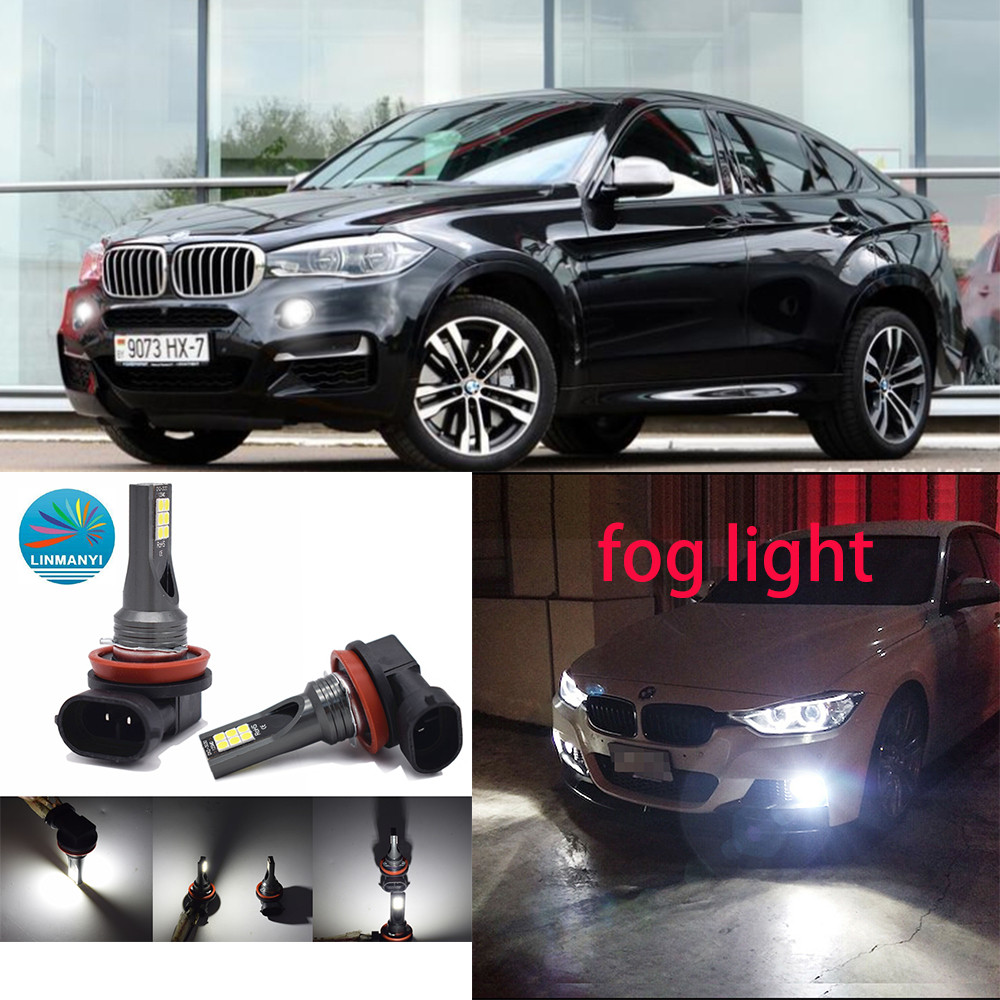 Dành Cho Xe BMW X6 (F16, F86) 2015-2023 (Đèn Sương Mù) -Đèn LED LAI 6000K 12V-24V Trắng Sáng (1 Đôi)