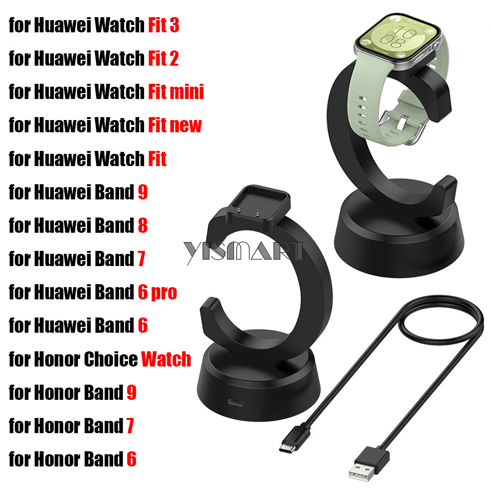 Đế sạc cho Huawei Watch Fit 3 2 Bộ sạc giá đỡ Mini cho Huawei Band 9 8 7 6 Pro / Honor Band 9 7 6 Đế