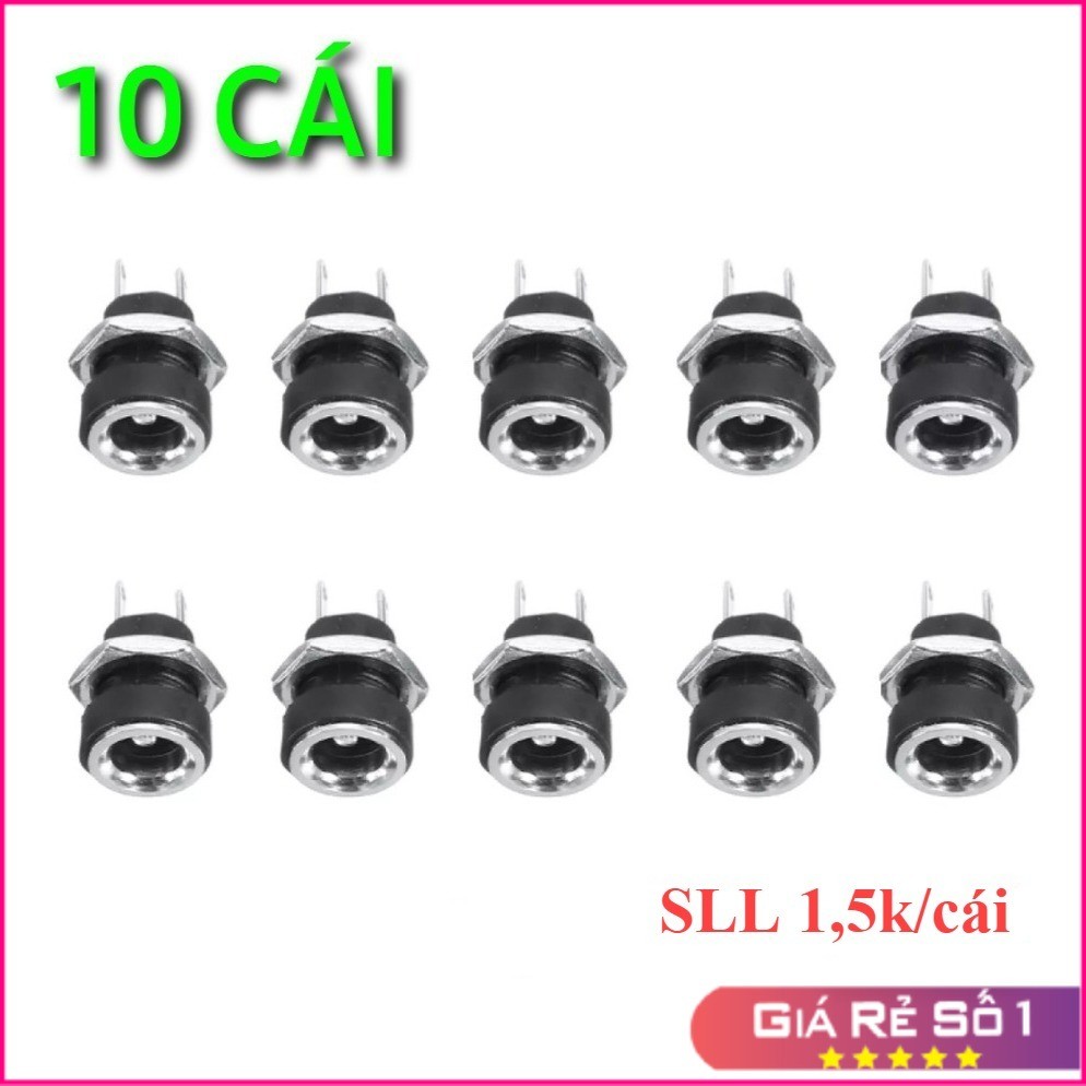 LK247 Combo 5 cái/10 cái - Jack sạc pin (Jack cái). Jack sạc DC 5.5x2.1mm (SLL 1,5k/cái)