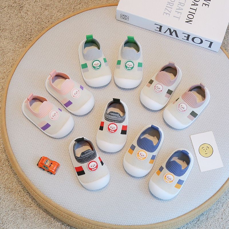 Giày Bún Tập Đi Cừu Boby Cho Bé Trai Bé Gái Cổ Chun Co Giãn Thoáng Khí Đế Mềm Chống Vấp Rất Mềm Êm Chân