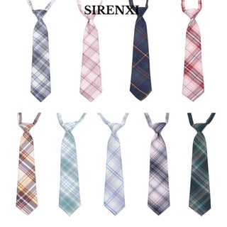 SIRENXI vạt sọc caro nhiều màu tùy chọn phong cách Nhật Bản thời trang cho nữ