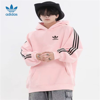  Thêu Logo Adidas 100% Nguyên Bản Cặp Đôi Áo Khoác Áo Unisex Thể Thao Cho Nam Cặp Đôi Áo Len Áo Khoác Đáy Áo Sơ Mi Nữ Cổ Tròn Áo Len 