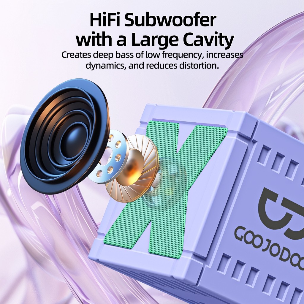 Loa mini Bluetooth GoojodoqHIFI kết nối nhanh không dây TWS