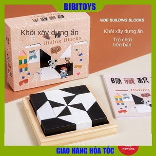 Đồ chơi xếp hình khối XD ẩn IQ hách não, câu đố logic giúp bé phát triển trí não, thông minh hơn, tư duy sáng tạo hơn
