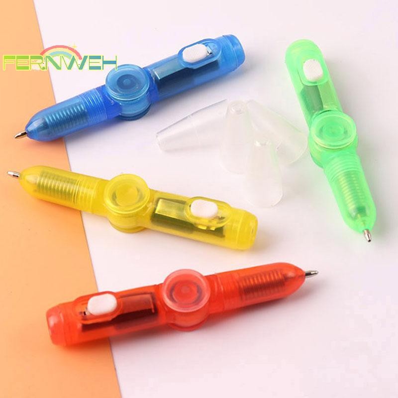 [Fernweh] NEW 2in1 Hand Spinner LED PEN Light Spin Autism Gyroscope Glow dark [MỚI]