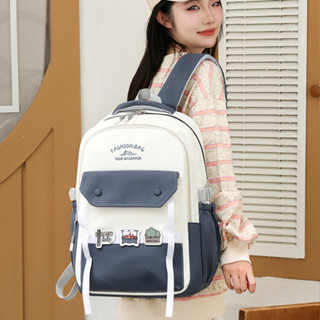 Balo xinh hàn quốc thời trang ulzzang học sinh cấp 2 3 đi học cute nhiều ngăn đựng laptop 9022