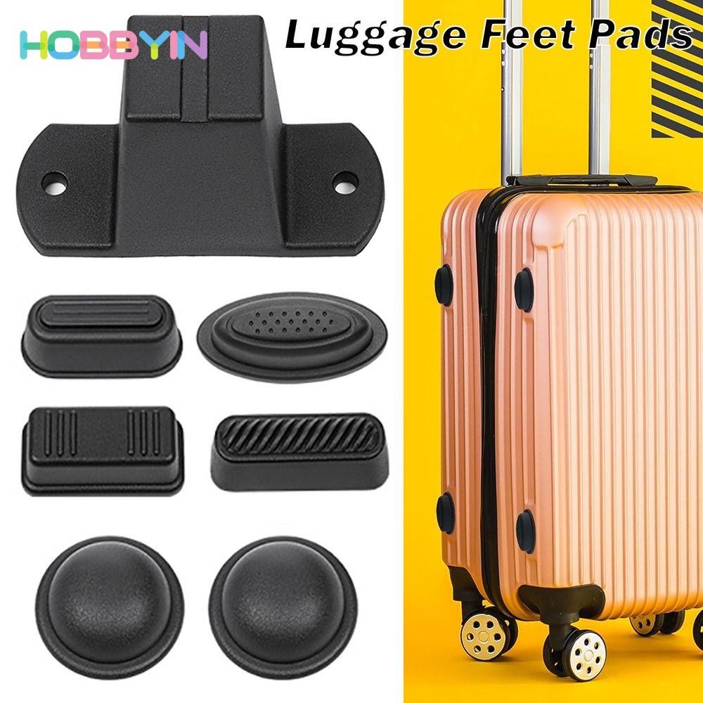 Đế dưới hành lý, Tấm lót chân hành lý bằng nhựa màu đen, Phụ kiện túi xách có ốc vít Đế dưới hành lý Tất cả vali