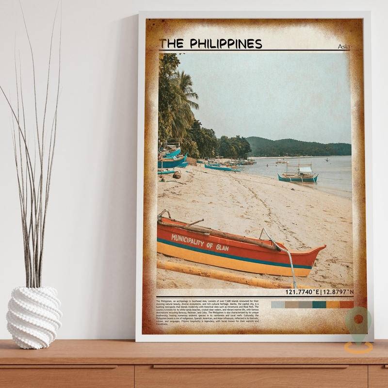 In Philippines, Áp phích Philippines, Nghệ thuật treo tường Philippines, Du lịch Philippines, In ngh