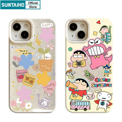 Suntaiho Ngộ nghĩnh Độc Đáo Vỏ Điện Thoại Họa Tiết Anime Nhật Bản Cho Iphone 16 15 14 13 12 11 Pro Max IP 7 8 Plus Iphon X Xs XR Xs Max Silicon Mềm Cao Cấp Chống Sốc Ốp Lưng