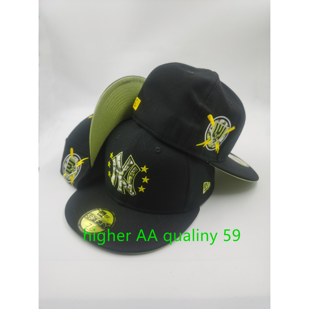 Thêu chất lượng cao The _ Yankees _ 59FIFTY _ _ Mũ thời trang Nam Nữ Mũ đính kèm đầy đủ Mũ thêu thể 