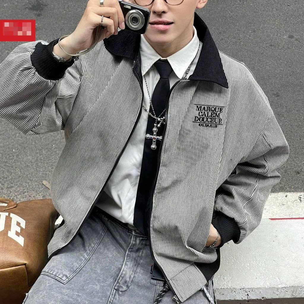 Áo Khoác Kaki Zipper Jacket Calem.Club chất vải kaki lót dù có túi trong form rộng unisex nam nữ Chính Hãng