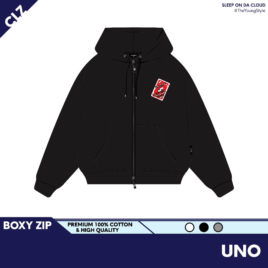 CHÍNH HÃNG Áo hoodie zip boxy nam local brand Cloudzy hoodie nỉ bông bigsize nữ unisex form rộng Hàn