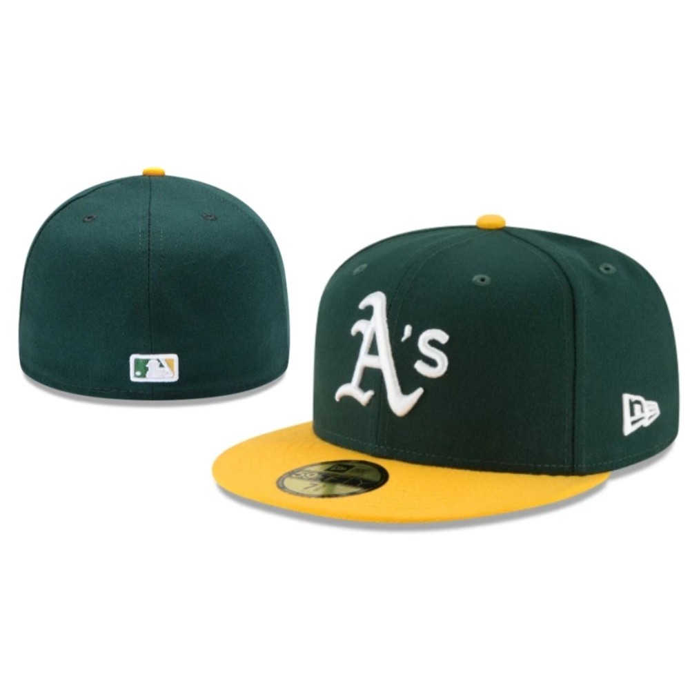 Mũ MLB Oakland 59FIFTY Nam/Nữ - Close Fit, Mũ Thêu Thể Thao