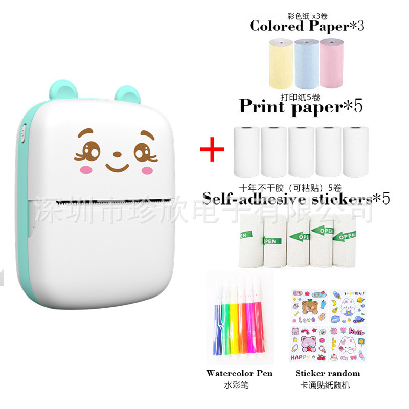 Ac照片打印机迷你打印机热敏无墨小型标签机便签蓝牙打印Ac photo printer mini printer thermal sensitive none20250717