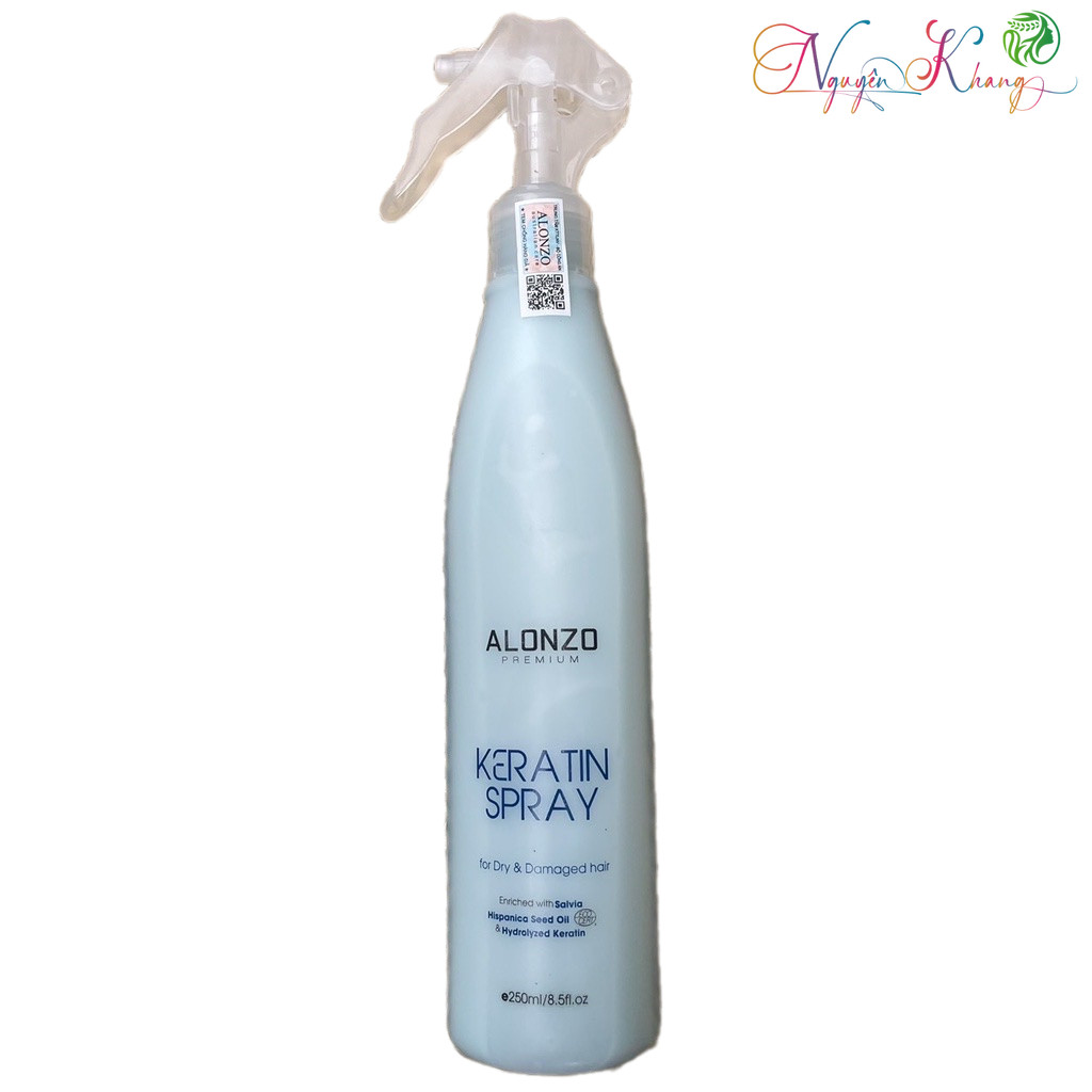 Xịt dưỡng chống chẻ ngọn tóc Alonzo Keratin Spray 250ml [ CS ]