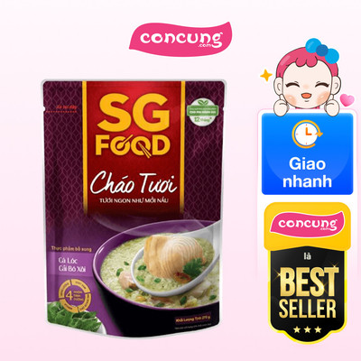 Cháo Cá lóc, Cải bó xôi SG Food