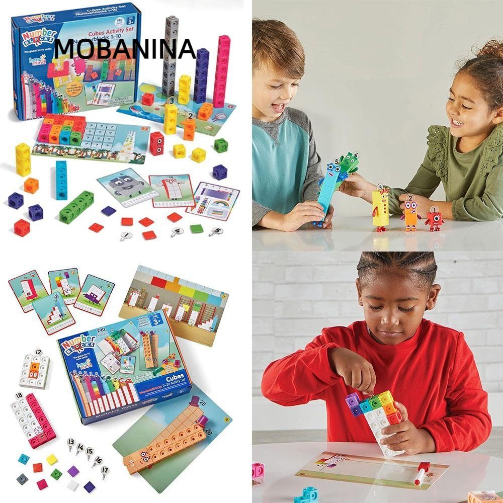 MOBANINA Numberblocks, Khối xây dựng kỹ năng toán học sớm nhiều màu, Quà tặng sáng tạo Đồ chơi giáo 