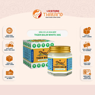   SIZE 30G  Dầu Cù Là Trắng Tiger Balm White Ointment – Giảm Đau Cơ Nhẹ Nhức Đầu Căng Thẳng 30g 