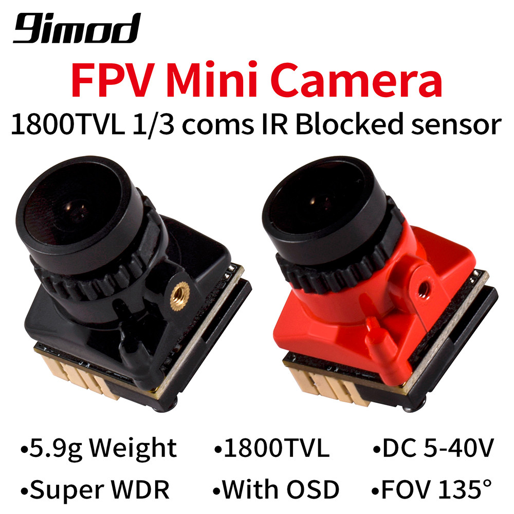 9IMOD FPV Camera 1800TVL 5MP 2.1mm 1 / 3 coms Cảm Biến Cho RC FPV Racing Drone