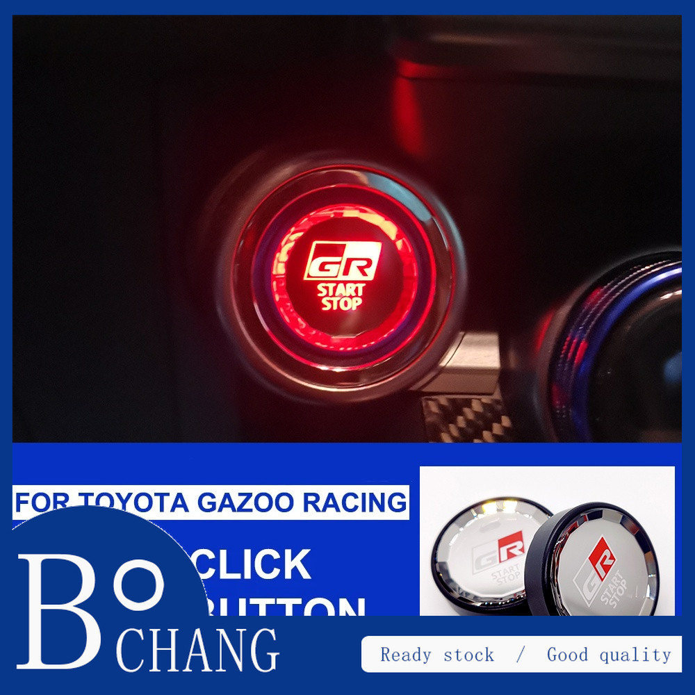 XM Toyota GR Pha Lê Đẩy Nút Bắt Đầu Phù Hợp Với Wigo Vios Rush Innova Hilux Raize Avanza Fortuner Hi
