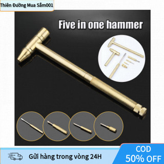 Búa Mini Đa Năng 6 Trong 1 Kèm Tua Vít Cầm Tay Nhỏ Gọn Dễ Mang Theo Sửa Điện, Cơ Khí