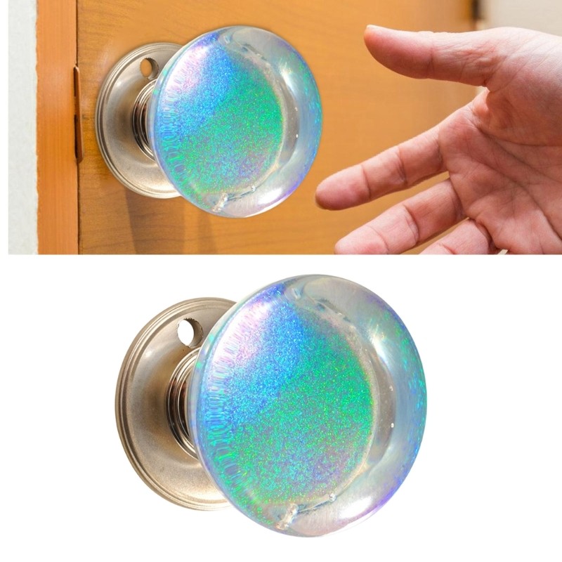 Blg Núm nhựa trang trí độc đáo Tay cầm nội thất pha lê cho tủ quần áo