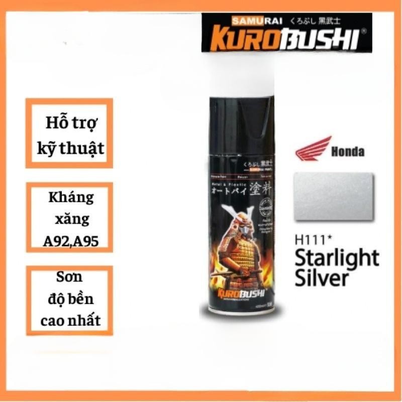 SƠN SAMURAI MÀU BẠC SÁNG HONDA H111