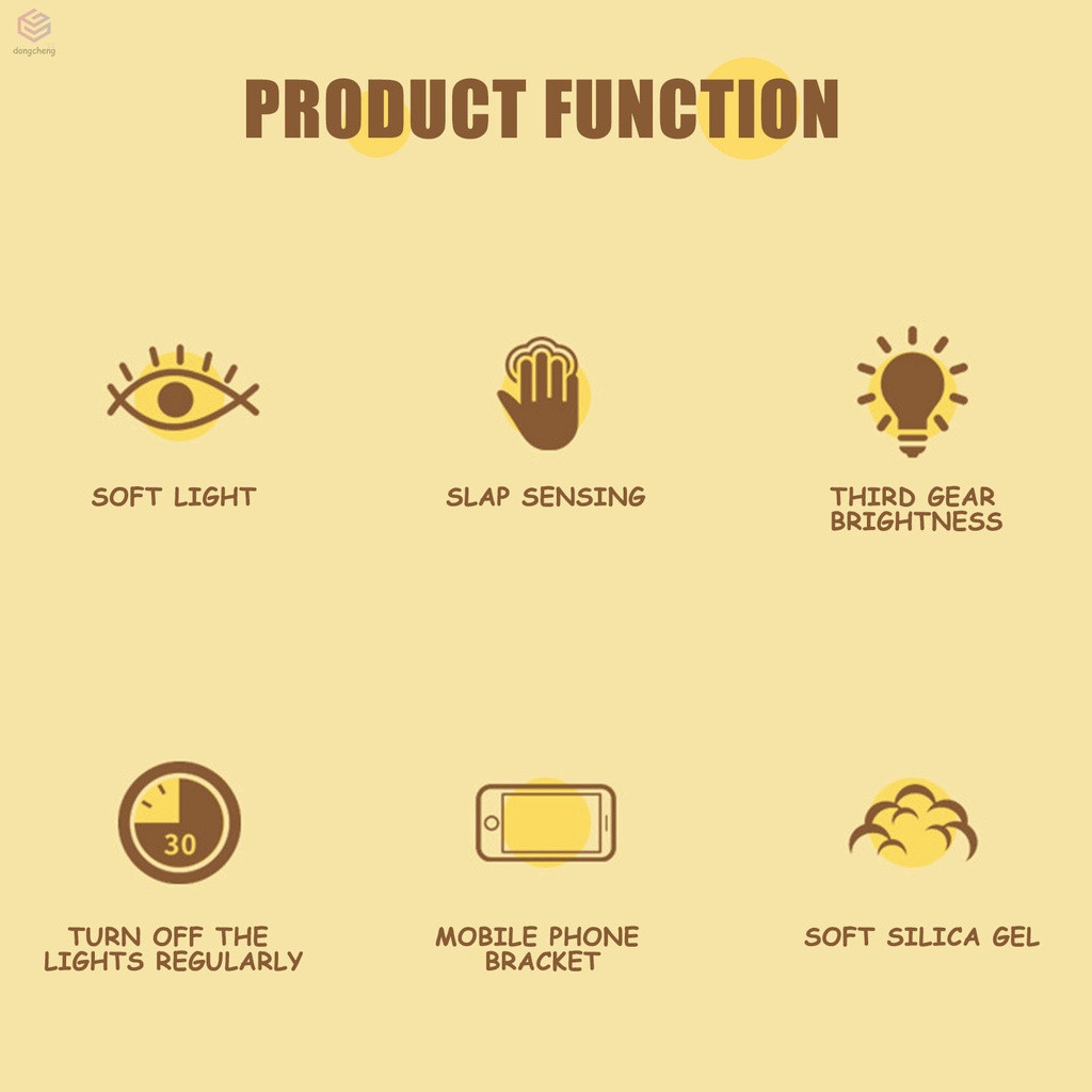 PENDEOLU Đèn Ngủ Silicon Hình Chú Vịt Dễ Thương Đèn Ngủ Silicon Có Thể Sạc Lại Dùng Trang Trí Phòng Ngủ Nhiều kiểu dáng | BigBuy360 - bigbuy360.vn