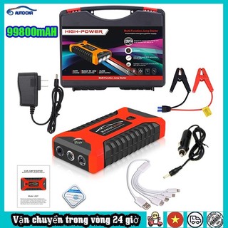 ⚡️ cod ⚡️bộ kích điện khẩn cấp cho xe hơi cao cấp - dung lượng cao - đa chức năng - sạc dự phòng - đèn led khẩn cấp