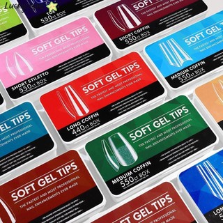 Lucky 550 chiếc gelly tips full cover nail tip kit gel mềm