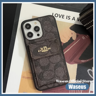 Ốp Da Retro Có Khe Cắm Thẻ Cho iPhone 15 Pro 14 Pro Max 13 ProMax 12 11Pro Max 15Plus 14 Plus XS Max XR X 7Plus 8 Plus Ốp điện thoại Cứng