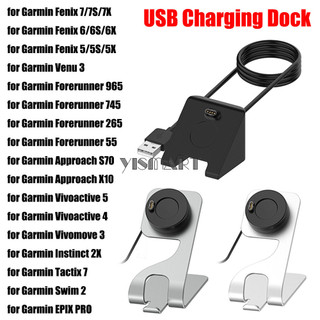 Đế sạc usb cho garmin fenix 7 7s 7x 6 6s 6x 5 5s 5x dây cáp sạc cho garmin venu 3 forerunner 965 vivoactive 5 bản năng