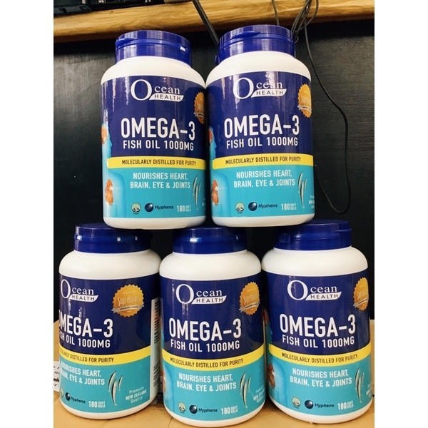 #Dầu Cá Omega3 và #Vitamin #D3 (60s)- #OceanHealth - #Omega3 1000mg viên dầu cá cho bé và cả nhà #AL
