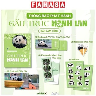 Sách panda menglan - manh lan truyện - gấu trúc manh lan - tặng kèm quà