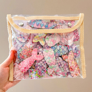 Kẹp Tóc Công Chúa Bé Gái Kẹp Tóc Dễ Thương Sequin Nàng Tiên Cá Hàn Quốc