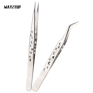 WAY2TOP Cong/Thẳng Lông Mi Bằng Thép Không Gỉ Tiện Dụng Hợp Thời Trang|Hân hạnh